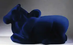 G., Arunkumar H. (Artist). Nandi In Blue, 2008 | Sculpture