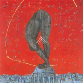 Iranna GR Artist Untitled Oil and gold leaf on canvas 2004 Painting FineArts 00597737