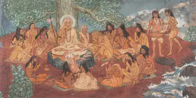 Bose, Nandalal (Artist). Sankaracharya with Disciples, 1947 | Painting