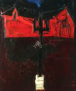 Raza, S.H. (Artist). Untitled, 1958 | Painting