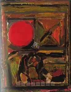 Raza, S.H. (Artist). Untitled, 1982 | Painting