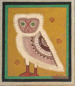 Roy, Jamini (Artist). An Owl, n.d. | Painting