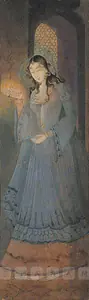 Chughtai, M.A.R. (Artist). Princess, 1937 | Painting