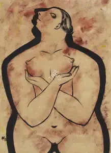 Ara, K.H. (Artist). Untitled (Nude), n.d. | Painting