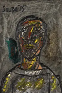 Souza, F.N. (Artist). Portrait, 1975 | Painting