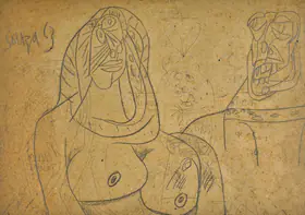Souza, F.N. (Artist). Untitled, 1963 | Drawing