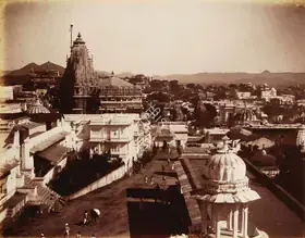 Dayal, Lala Deen (Photographer), City from the Palace gate Odeypur, c.1890 | Antiquarian Photograph