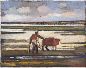 Roy, Jamini (Artist). Untitled (Farmer), n.d. | Painting