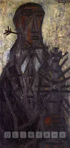 Souza, F.N. (Artist). Untitled, 1955 | Painting