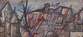 Souza, F.N. (Artist). Belsize park London, 1964 | Painting