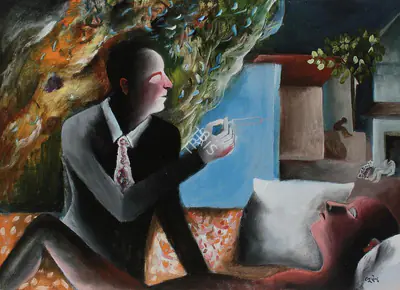 Khakhar, Bhupen (Artist). The Patient, 1994 | Painting