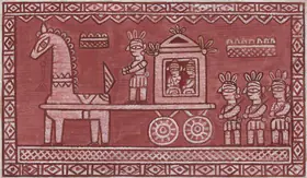 Roy, Jamini (Artist). The Procession, n.d. | Painting