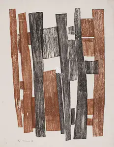 Hashmi, Zarina (Artist). Untitled, 1968 | Print
