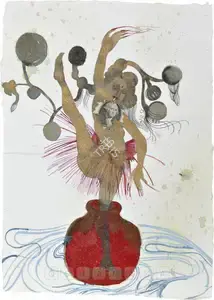 Banerjee, Rina (Artist). My Sugar Pot Grew And Grew, Bloomed With Oriental Flavors Shampooed Magic Mountains, And Grassy, 2007 | Painting