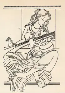Bose, Nandalal (Artist). Untitled, 1945 | Drawing