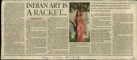 Dhondy, Farrukh (Reporter). India Art is a Racket…, 02 June 2008 | Newspaper Clipping | 00852575