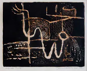 Hore, Somnath (Artist). Untitled (Embossed Figures), 1960 | Graphic Art