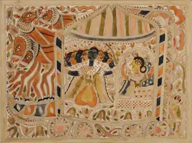 Devi, Baua (Artist). Sita Harana (Abduction of Sita), c.1970s | Painting
