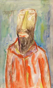 Souza, F.N. (Artist). Untitled, 1957 | Painting