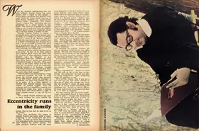 Bharathi, N. (Interviewer). Eccentricity runs in the family. In <i>Sunday.</i> 23 December 1973 | Conversation | 00802313