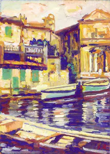 Roy, Jamini (Artist). Untitled (Landscape), n.d. | Painting