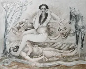 Bawa, Manjit (Artist). Mirza Sahib, 1993 | Painting