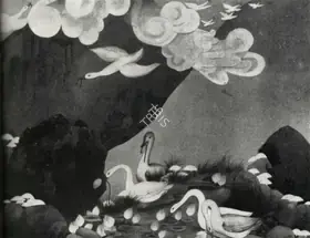 Dey, Sailen (Artist). Mansarovar, n.d. | Painting