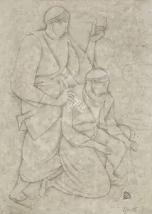 Gujral, Satish (Artist). Untitled, n.d. | Drawing