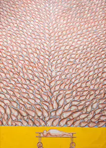 Hussain, Zakir (Artist). Abandoned by the Beach Side Hospital 1, 2007 | Painting