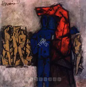 Husain, M.F. (Artist). Cinq Sens, 1958 | Painting