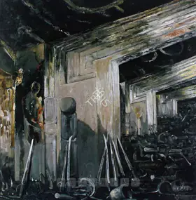 Natesan, Shibu (Artist). Futility Of Device, 1995 | Painting