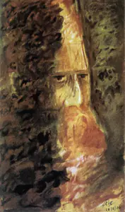 Tagore, Rabindranath (Artist). Untitled, 24 April 1936 | Painting