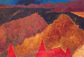 Padamsee, Akbar (Artist). Untitled (Metascape), 2004 | Painting