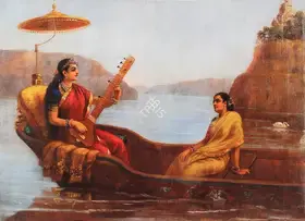 Raja Ravi Varma and Studio (Artist). Tara Devi, n.d. | Painting