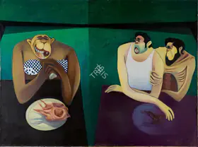 Broota, Rameshwar (Artist). Anatomy of that Old Story, 1970 | Painting