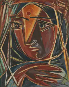 Keyt, George (Artist). Head, 1947 | Painting