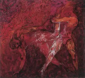 Shinde, Deepak (Artist). Wrestlers, 1994 | Painting