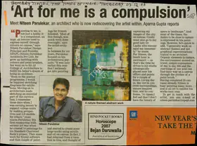 Gupta, Aparna (Reporter). Art for Me is a Compulsion, 07 December 2006 | Newspaper Clipping | 00852732