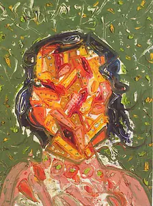 Souza, F.N. (Artist). Head Of A Woman, 1973 | Painting