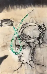 Dodiya, Anju (Artist). Jade Knot, 2007-2008 | Painting