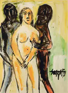 Souza, F.N. (Artist). Untitled, 1958 | Painting