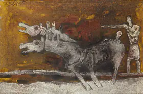 Husain, M.F. (Artist). Untitled, 1981 | Painting