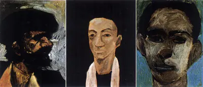 Patwardhan, Sudhir (Artist). Head 1, n.d. | Painting