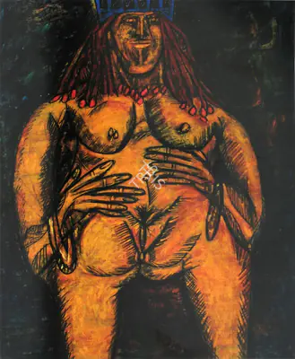 Souza, F.N. (Artist). Nude Queen, 1962 | Painting
