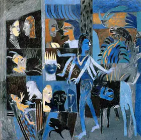 Subramanyan, K.G. (Artist). Odd Encounters, 1994 | Painting