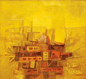 Sharma, O.P. (Artist). Kashmir Trees, 1962 | Painting