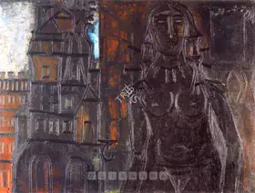 Souza, F.N. (Artist). Untitled, 1954 | Painting