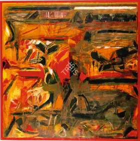 Raza, S.H. (Artist). Untitled (La Terre), 1981 | Painting