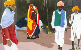 Kapoor, Madhoor (Artist). Mela, 1986 | Painting