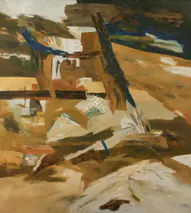 Ramkumar (Artist). Untitled (Landscape), 1986 | Painting